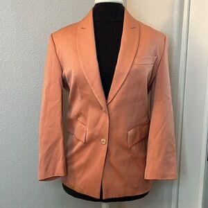 Vintage Byblos Neiman Marcus 100% Wool Made In Italy Blazer Size IT 38